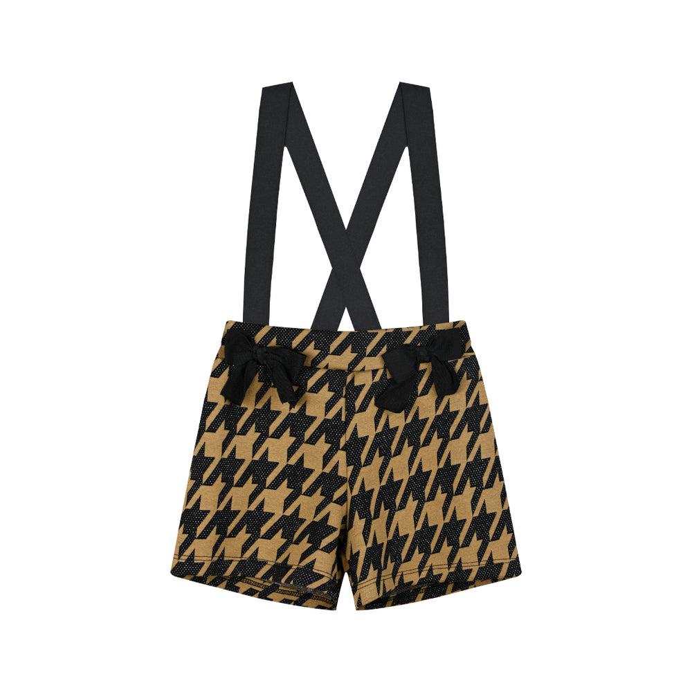 Houndstooth shorts for girls