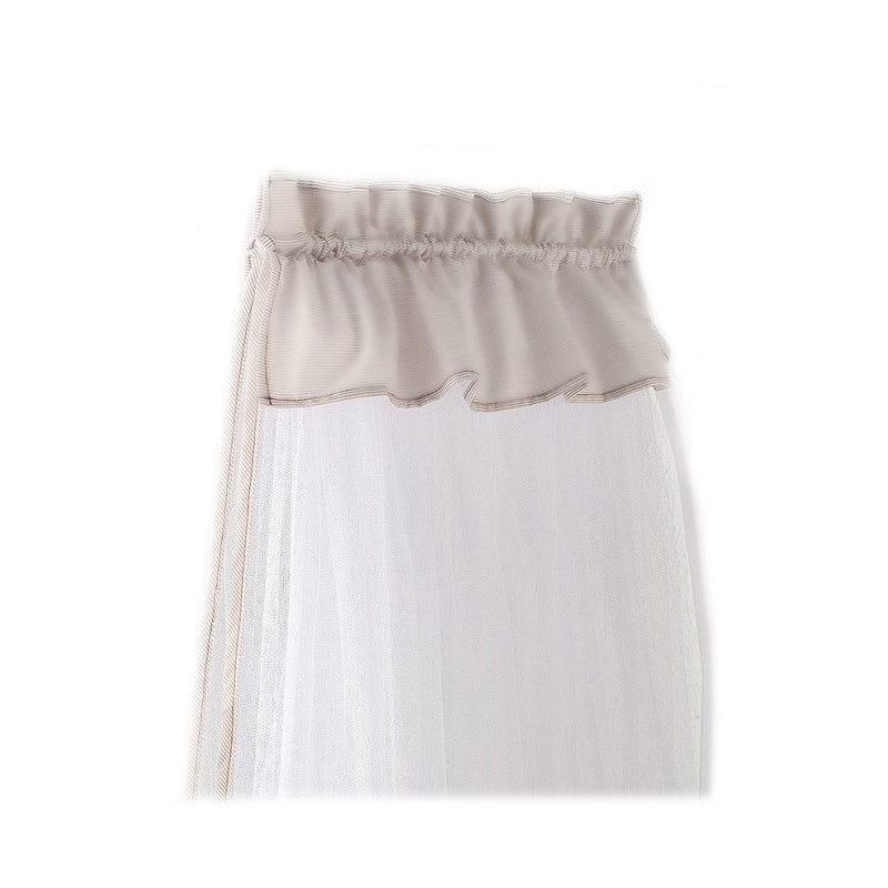 BEIGE BED MOSQUITO NET