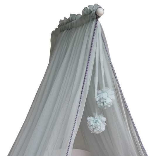 BED NET WITH POM-POM MINT