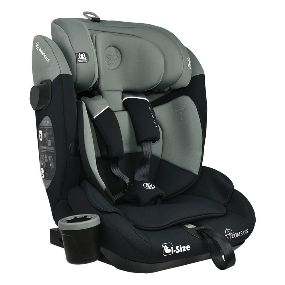 CAR SEAT COMPASS ISOFIX I-SIZE 76-150cm OLIVE